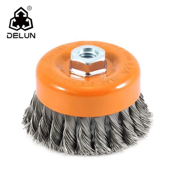 4 -дюймовий скручений вузловий дротяний чашка щітка міцний тип